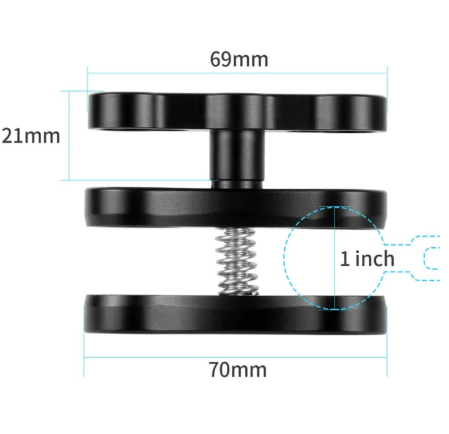 Diving Photography Aluminum Butterfly Clip Underwater Camera Waterproof Diving Arm Ball Head Bracket Easy Install Easy to Use -By Sea Courier Method 🚢📦