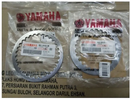 DHC- 100% ORIGINAL HLY Yamaha YZF155 R15 Y16 Y16ZR MT15 R15M R-15 clutch friction IRON plate clutch disc besi BK6-E6324/6321  -By Sea Courier Method 🚢📦