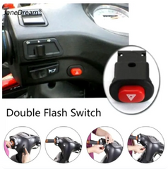 DHC- JaneDream 12V Motorcycle Double Signal Switch 2 Pin Adjustable Frequency LED Flasher Relay Light -By Sea Courier Method 🚢📦
