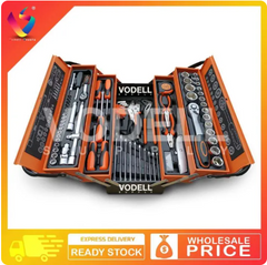 VODELL Original 61pcs 82pcs Tools Set Combination Socket Wrench Ratchet Spanner Box Power Tool Car Motor Spark Plug Engine Tools Set Hardware Storage Box Heavy Duty Car Workshop -By Sea Courier Method 🚢📦