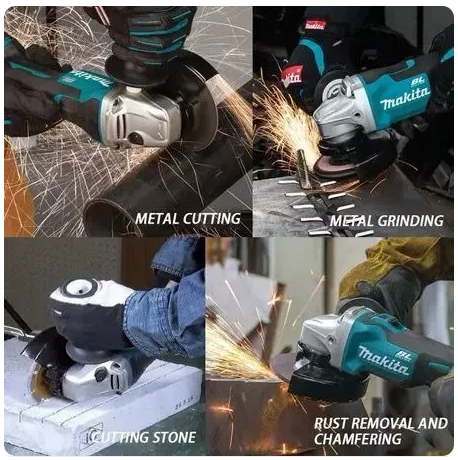 MAKITA Cordless Angle Grinder Cordless Grinder Portable Cutting Polishing Brushless Grinder Batteri Power Tools Machine -By Sea Courier Method 🚢📦