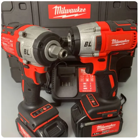 Mil-M18 FUEL™ 1/2"-950Nm Cordless Electric Impact Wrench for Car Home High Torque Wrench Full Socket -By Sea Courier Method 🚢📦