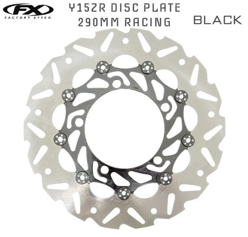 FX Y15ZR DISC PLATE CNC CUTTING 290MM FRONT DEPAN DISK BRAKE STANDARD Motorcycle Accessories DISC BRAKE PLATE Y15 BLACK BLUE RED -By Sea Courier Method 🚢📦