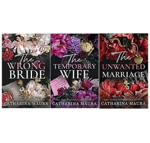 The Windsors 6 Book Series The Wrong Bride, The Temporary Wife & The Unwanted Marriage by Catharina Maura -By Sea Courier Method 🚢📦