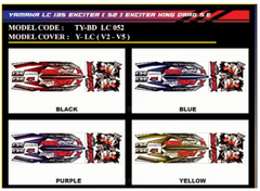 DHC- LC135 V2 V3 V4 V5 V6 EXCITER (52) EXCITER KING DRAG S.E BODY STICKER -By Sea Courier Method 🚢📦