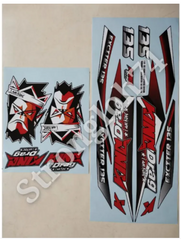 DHC- LC135 V2 V3 V4 V5 V6 EXCITER (52) EXCITER KING DRAG S.E BODY STICKER -By Sea Courier Method 🚢📦