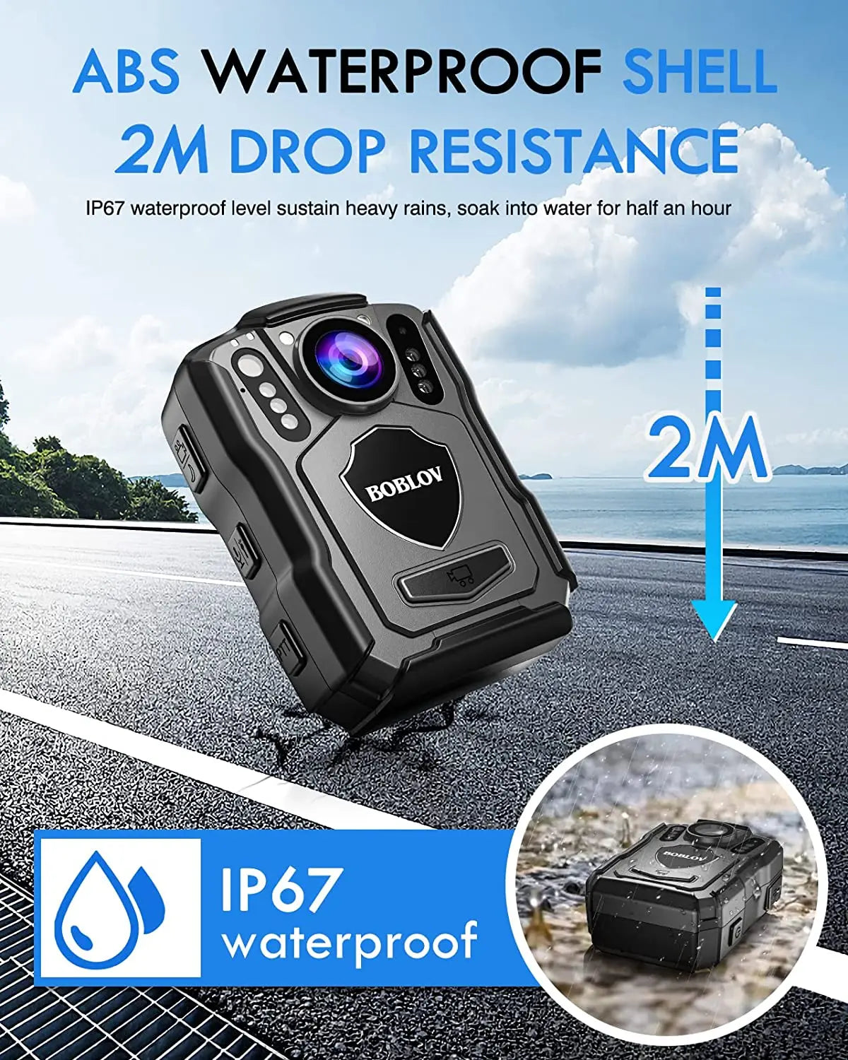 BOBLOV M5 1440P Body Camera