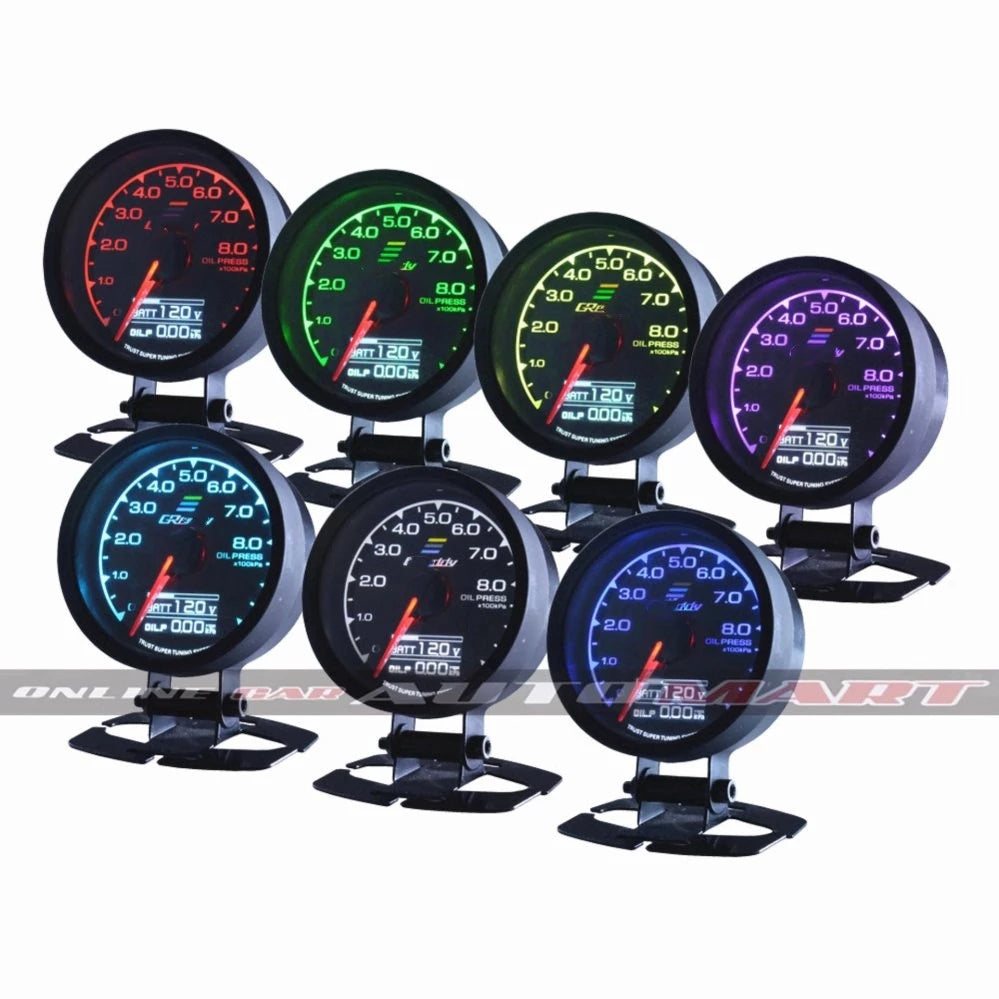 Brand G Meter Water Temp Multi D/A Dauge 7 Colour Display Universal Fit + Battery Volts -By Sea Courier Method 🚢📦