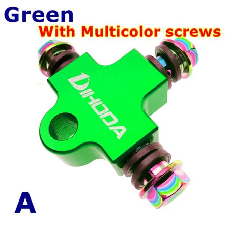 Universal Motorcycle Modified Hydraulic Brake Hose Line CNC Pipe Tee Connector Tee Coupling Tee Fitting 3 way Adapter -By Sea Courier Method 🚢📦