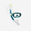 Adult Snorkeling Kit 100 COMFORT Mask and DRYTOP Snorkel Green
