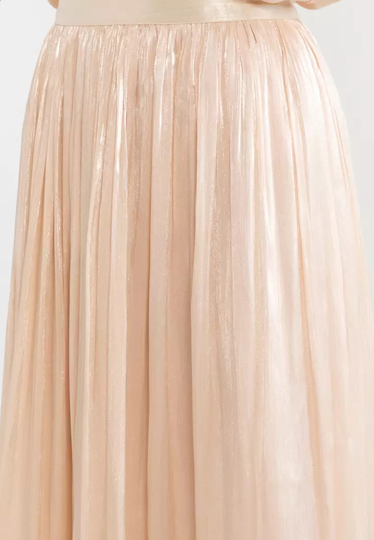 Felicitas Pleated Midi Skirt