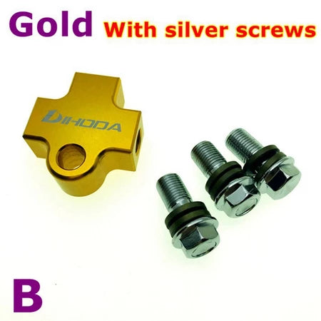 Universal Motorcycle Modified Hydraulic Brake Hose Line CNC Pipe Tee Connector Tee Coupling Tee Fitting 3 way Adapter -By Sea Courier Method 🚢📦