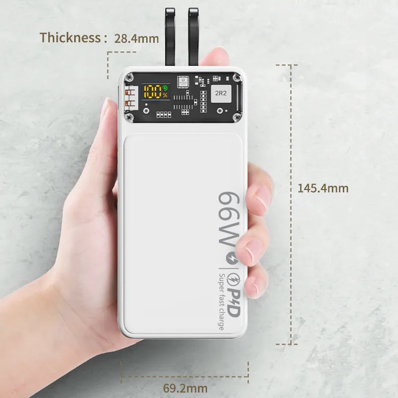 V380 PRO PD66W Power Banks outdoors portable power source Super large capacity charging station Fast charging 12000mah 25000mah 30000mah -By Sea Courier Method🚢