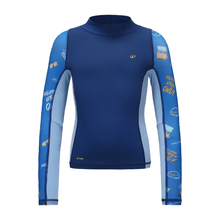 Boys’ surfing UV t-shirt 500 long sleeve