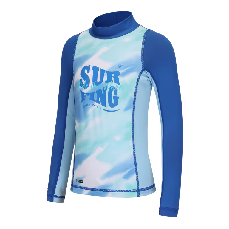Boys’ surfing UV t-shirt 500 long sleeve