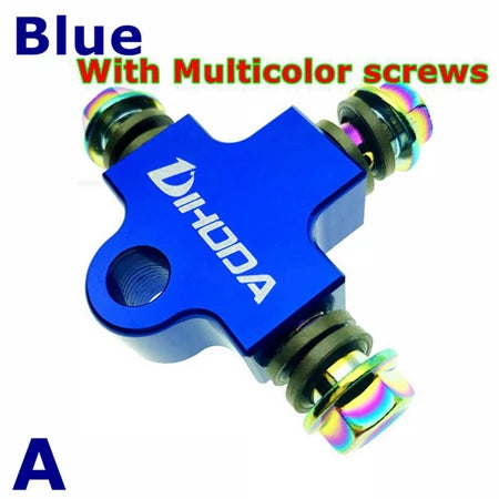 Universal Motorcycle Modified Hydraulic Brake Hose Line CNC Pipe Tee Connector Tee Coupling Tee Fitting 3 way Adapter -By Sea Courier Method 🚢📦