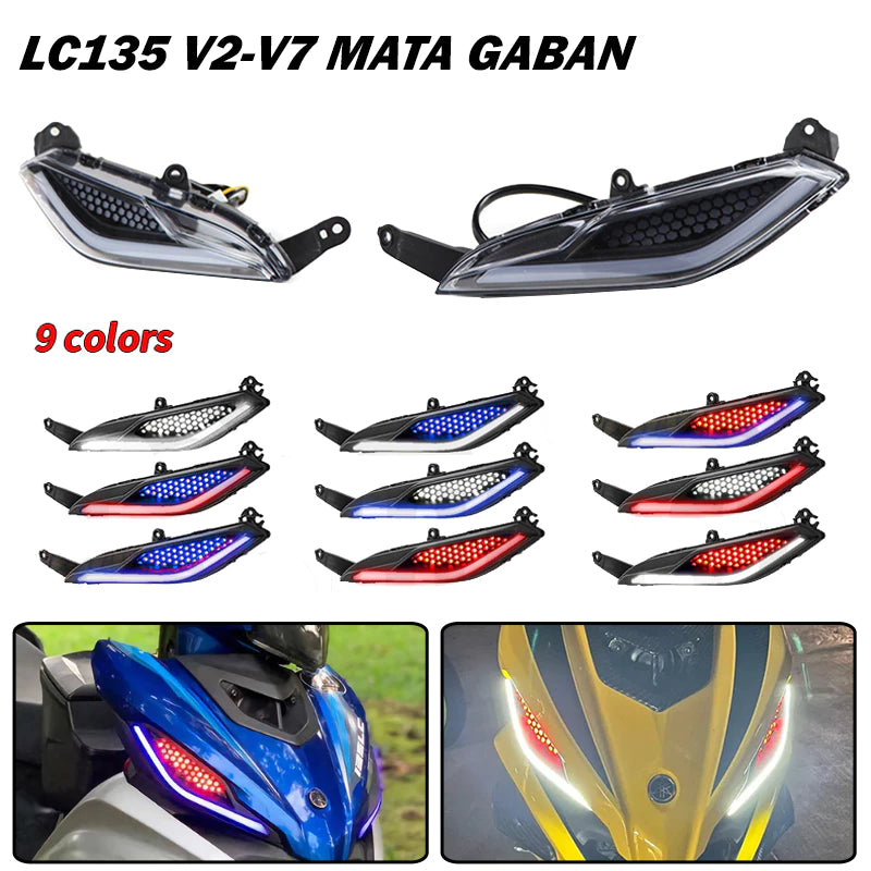 Mata Gaban Pilot Lamp Led Yamaha LC135 V2 V3 V4 V5 V6 V7 Dada Front Signal Daylight Lampu Depan Lights Lampu -By Sea Courier Method 🚢📦