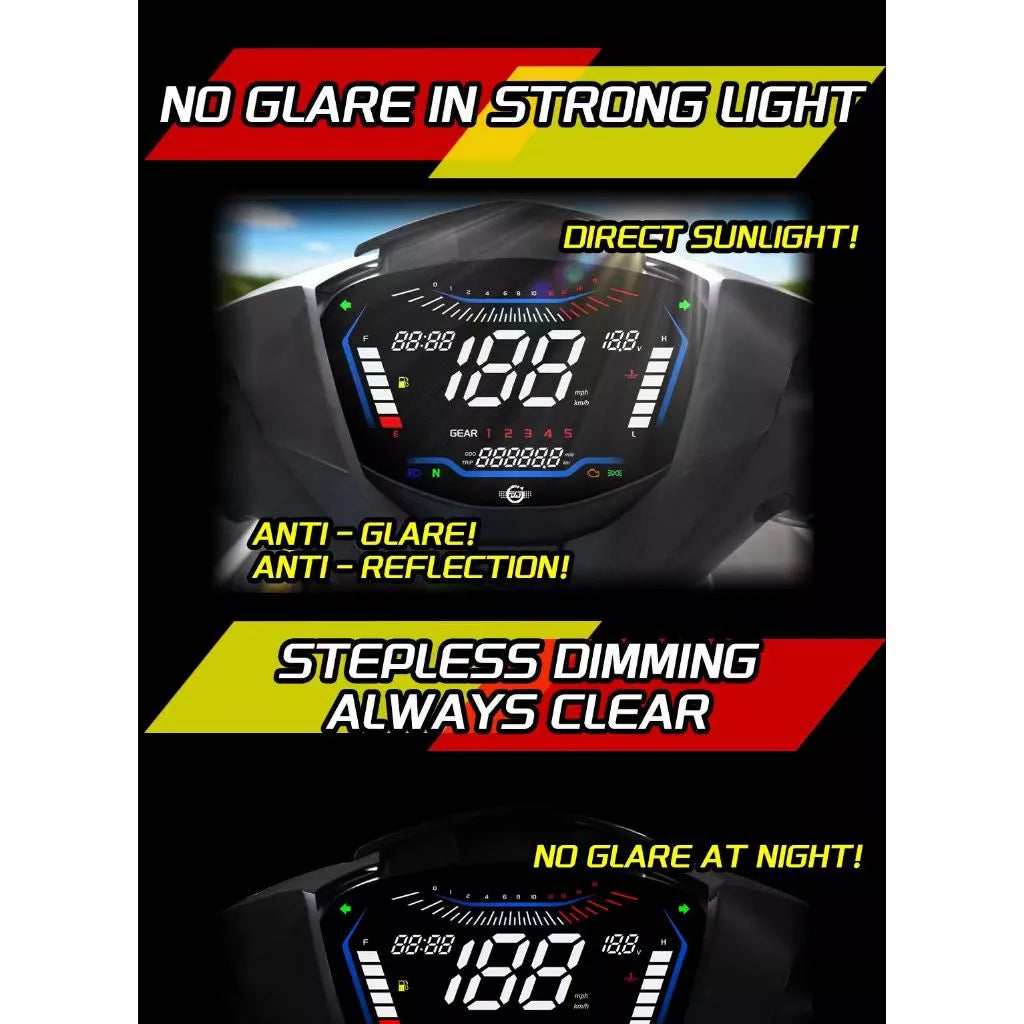DHC- YAMAHA Y15 Y15ZR V2 2019–2025 PNP MOTORCYCLE DIGITAL SPEEDOMETER -By Sea Courier Method 🚢📦