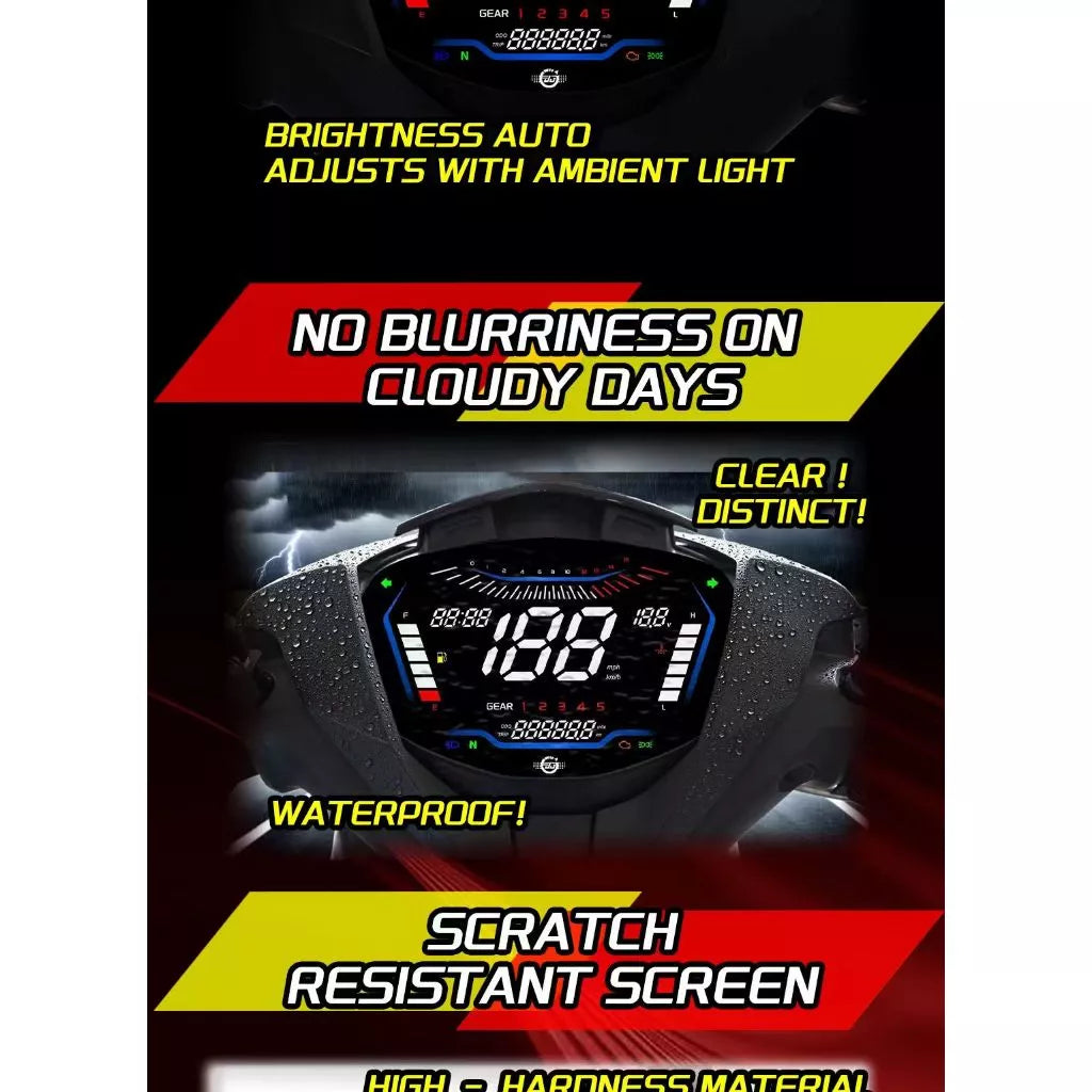 DHC- YAMAHA Y15 Y15ZR V2 2019–2025 PNP MOTORCYCLE DIGITAL SPEEDOMETER -By Sea Courier Method 🚢📦