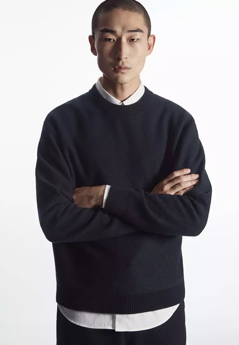 Boiled-Wool Crew-Neck Jumper