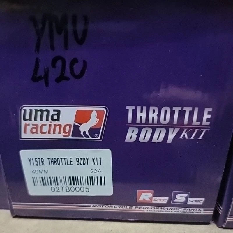 UMA THROTTLE BODY KIT( UMA RACING ) (Y15ZR) 32MM 34MM 36MM 38MM 40MM 42MM Y15 Y15Z -By Sea Courier Method 🚢📦