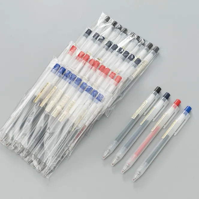 100% Brand New MUJI Smooth Gel Ink Ballpoint Pen Knock Type-Made In Japan -By SEA Courier Method 🚢