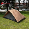 Deer Creek 4 Person Double Layer Monsoon Dome Tent Brown