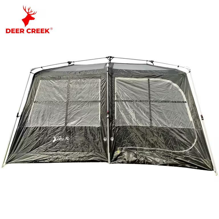 Deer Creek Safari XL 2.0 Auto Tent Two Room Cabin Green