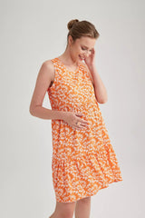 Strappy Viscose Maternity Dress