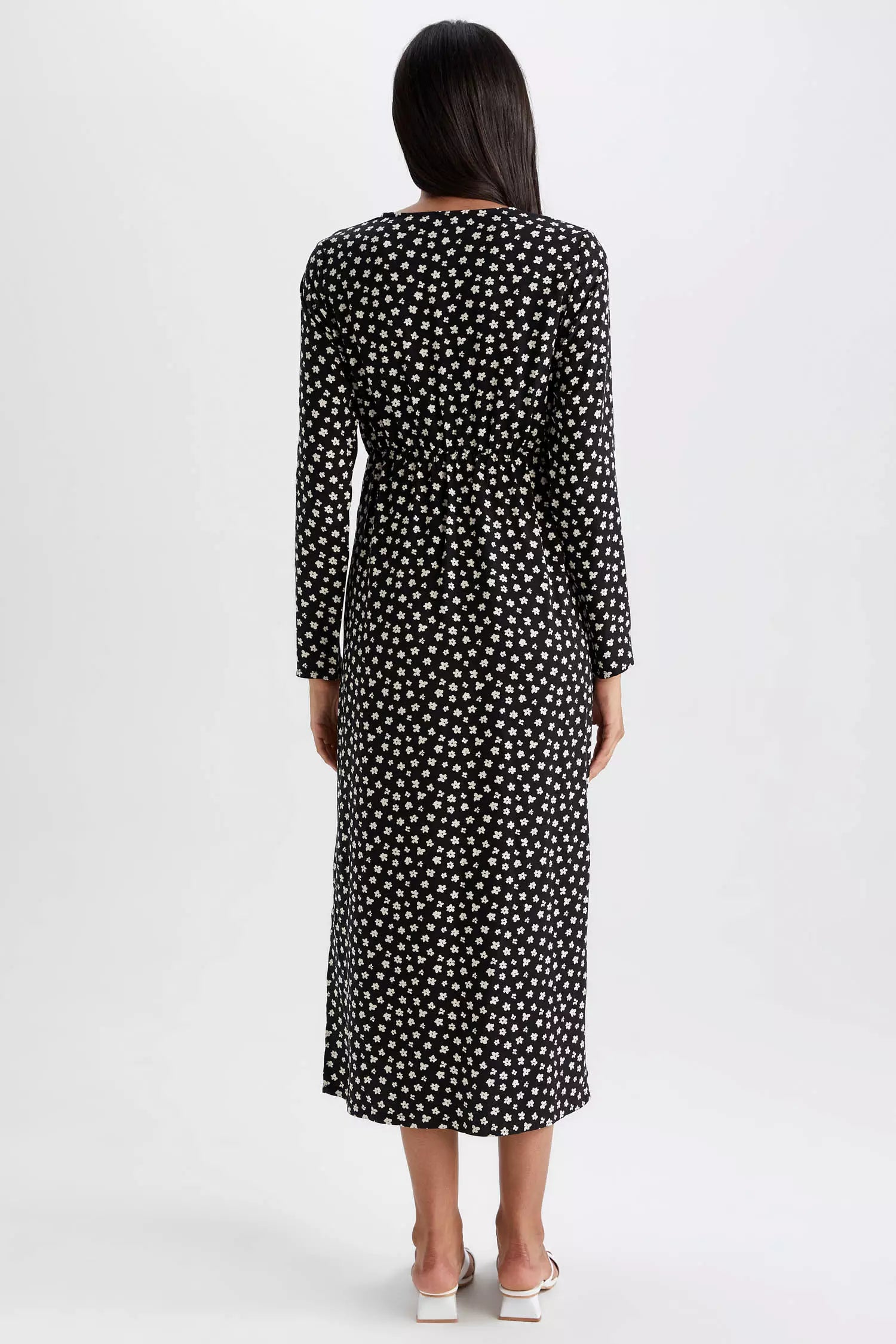 Slim Fit Long Sleeve Viscose Midi Maternity Dress Dhivehi Cart Slim Fit Long Sleeve Viscose Midi Maternity Dress Dhivehi Cart