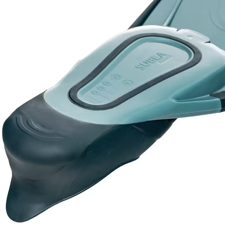 Diving fins - FF 100 Grey Blue and Petroleum Blue