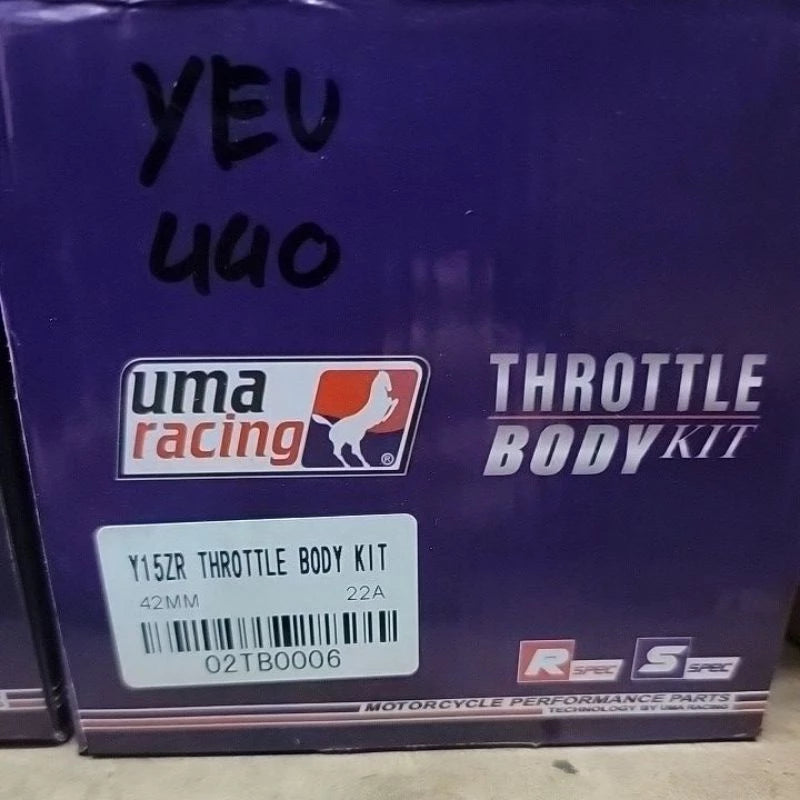 UMA THROTTLE BODY KIT( UMA RACING ) (Y15ZR) 32MM 34MM 36MM 38MM 40MM 42MM Y15 Y15Z -By Sea Courier Method 🚢📦
