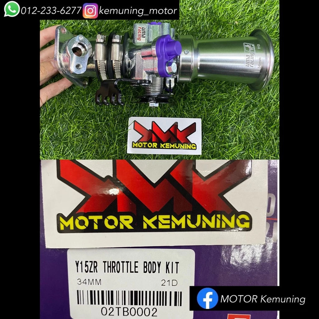 UMA THROTTLE BODY KIT( UMA RACING ) (Y15ZR) 32MM 34MM 36MM 38MM 40MM 42MM Y15 Y15Z -By Sea Courier Method 🚢📦