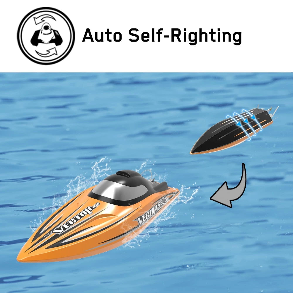 VOLANTEXRC RC Boat Control VectorSR80 Pro 2.4GHz High Speed 80km/h Brushless Radio Controlled Motor Racing Boat For Lake -By Sea Courier Method 🚢📦