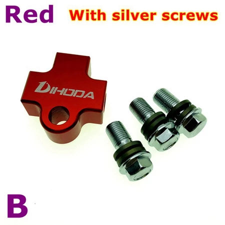 Universal Motorcycle Modified Hydraulic Brake Hose Line CNC Pipe Tee Connector Tee Coupling Tee Fitting 3 way Adapter -By Sea Courier Method 🚢📦