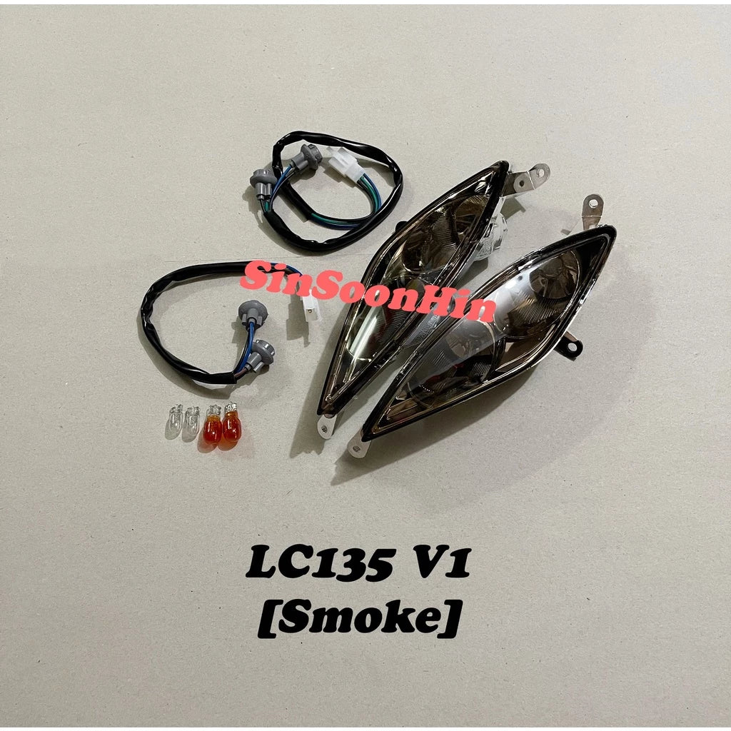Yamaha LC135 V1 Front Signal Lamp Assy / Socket / Bulb [ SMOKE / TINTED / CLEAR / BLUE ] -By Sea Courier Method 🚢📦