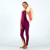 Girls’ long-sleeved swimsuit - UV Combiswim 100