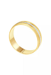 HABIB 375/9K Yellow and White Gold Ring WAA985