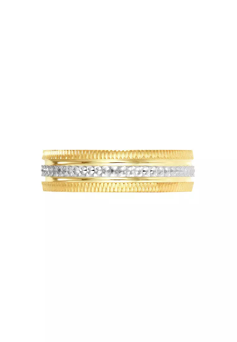 HABIB 375/9K Yellow and White Gold Ring WAA985