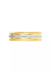 HABIB 375/9K Yellow and White Gold Ring WAA985