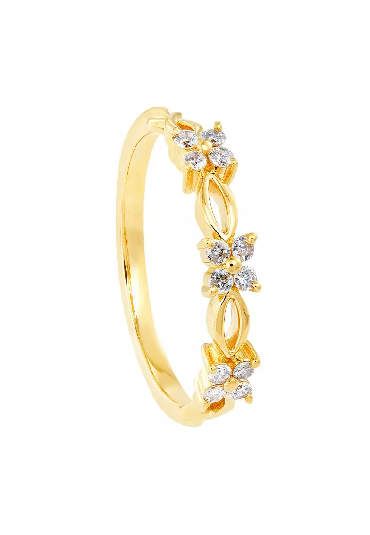 HABIB CHIC | Round Diamond Ring in 375/9K Yellow Gold 267561223(YG)