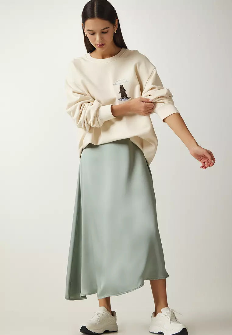 Bias Midi Skirt