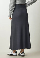 Corded Knitwear Skirt