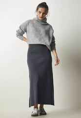 Corded Knitwear Skirt