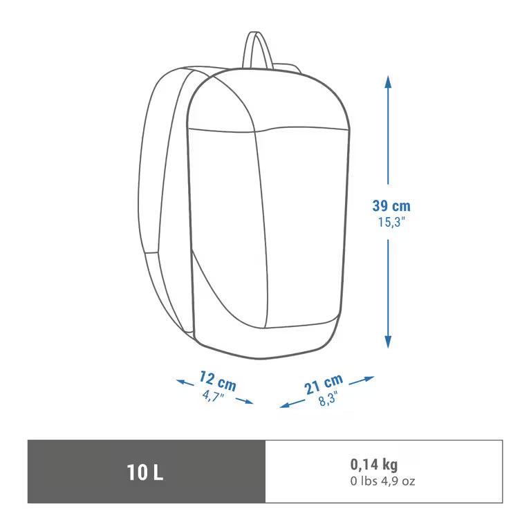 Hiking backpack 10 L, Arpenaz 50 - Blue