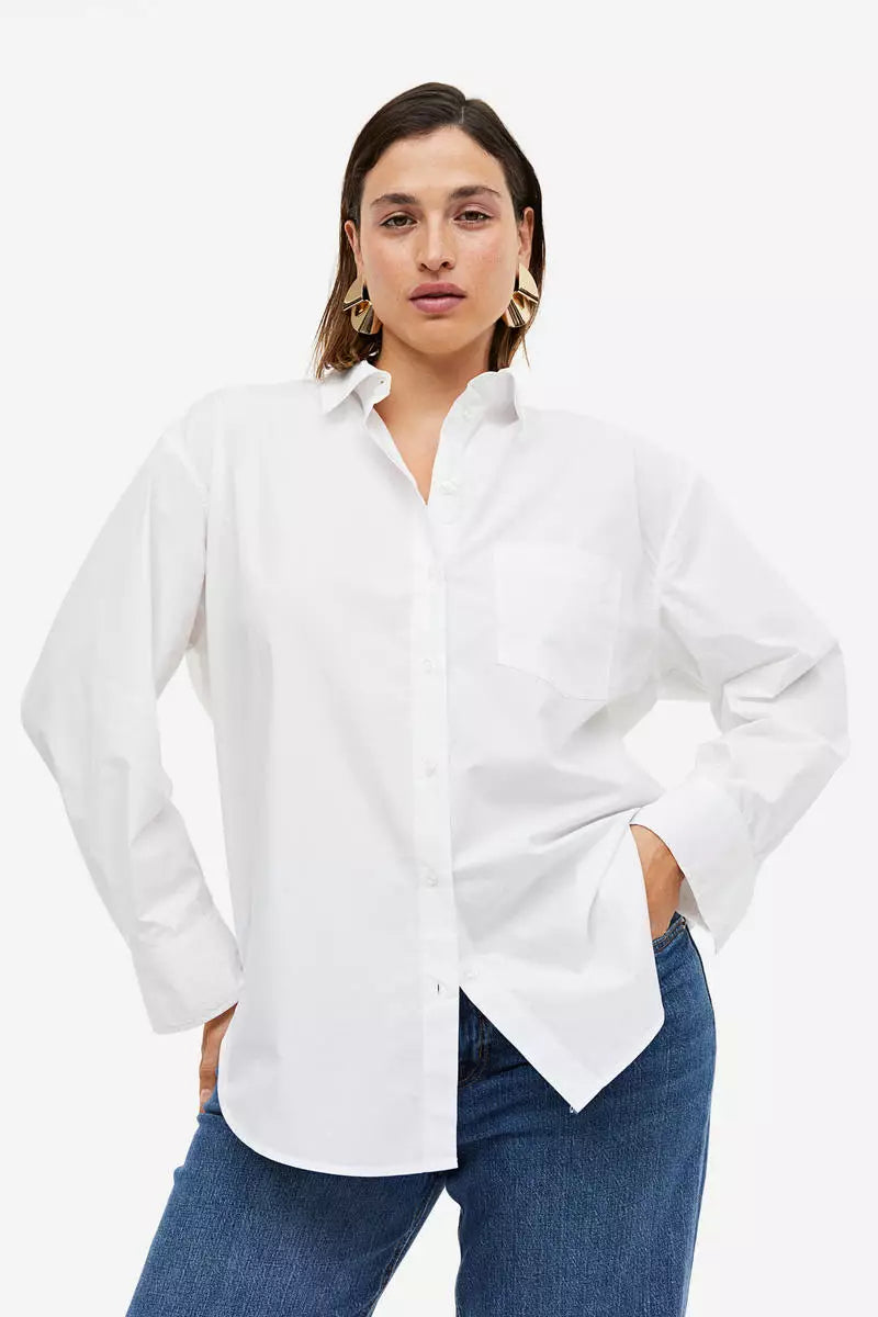 H&M Oversized poplin shirt