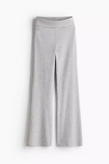 Flared jersey trousers