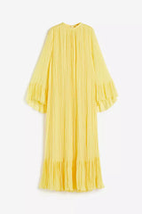 Pleated kaftan dress