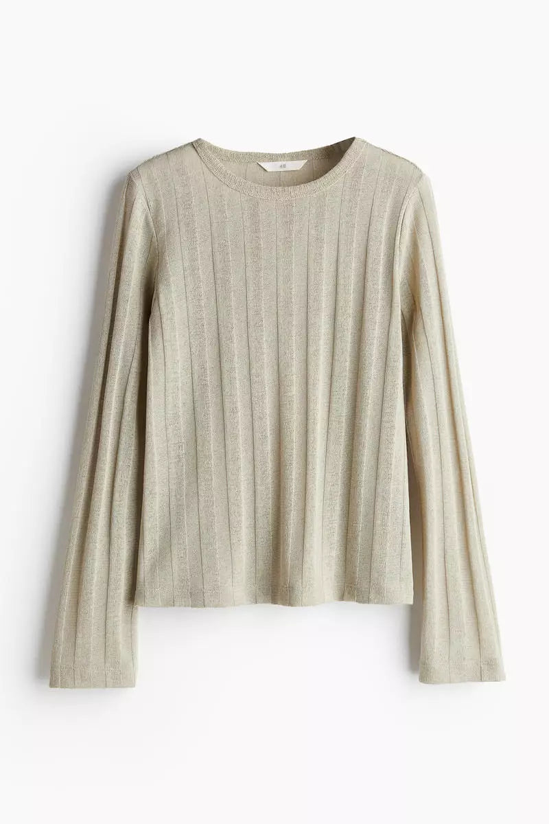 Rib-knit top