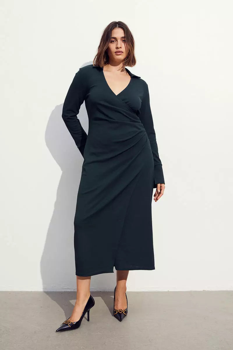 Wrap jersey dress